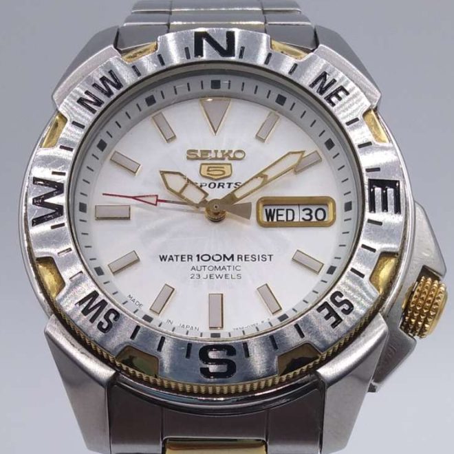 Seiko 5 Sports 7S36-02P0 Day Date Automatic Watch